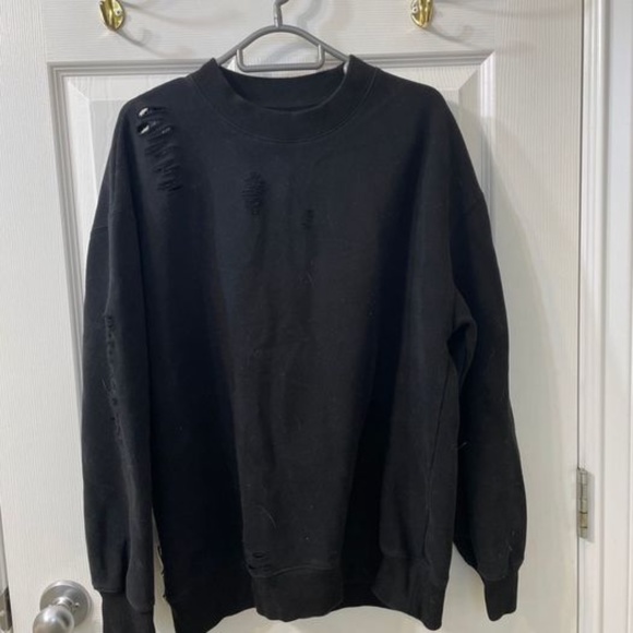 Oak+Fort Men black Sweat shirt - Picture 3 of 5